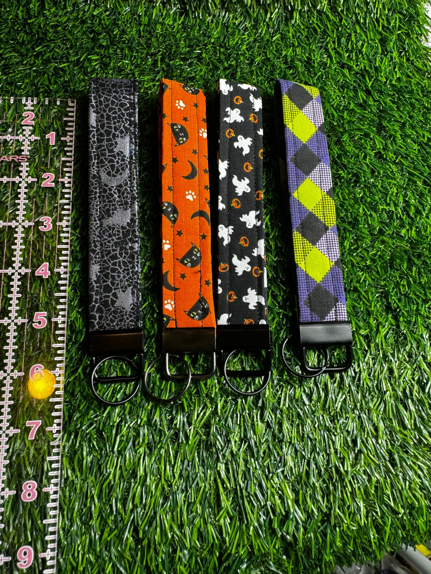 Spooky Halloween Horror Key Fob Wristlets