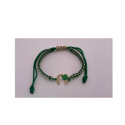 Green Bracelet, Lucky bracelet, Pulsera de hilo de suerte.