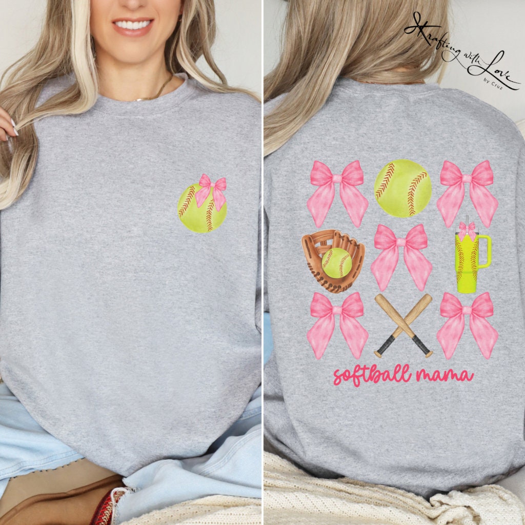 Softball Coquette Sweatshirt