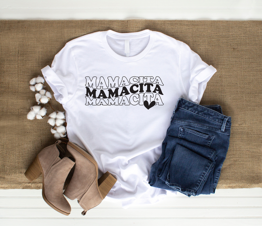 Mamacita Mamacita Heart T-shirt / Camisa.